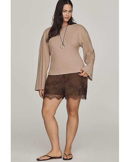 Maeve Natural Waisted Long-Sleeve Top