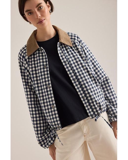 Barbour Natural Ovingham Gingham Casual Jacket