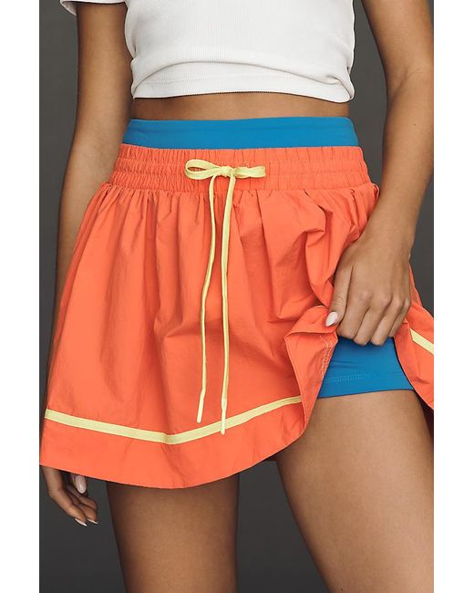 Daily Practice Gray Drawstring Skort