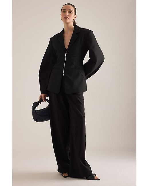 Gestuz Black Paula Wide-Leg Trousers