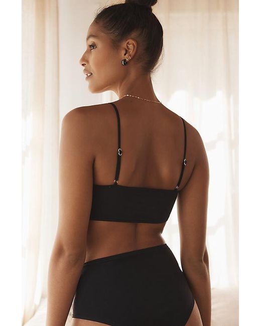 By Anthropologie Black Second Skin Seamless Bra