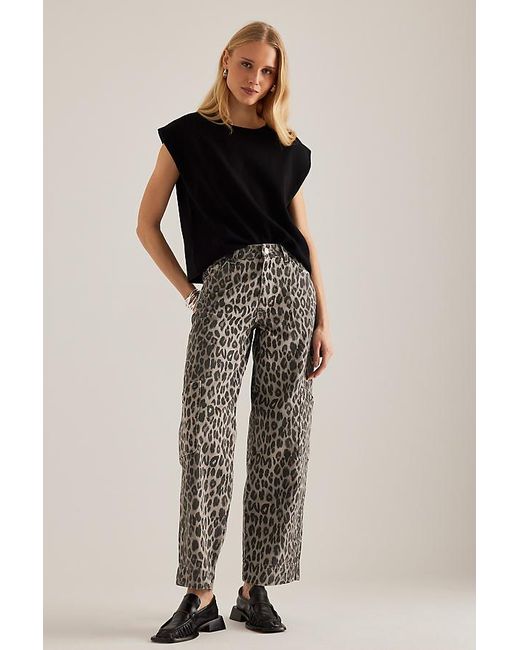 Damson Madder Multicolor Drew Leopard Cargo Jeans
