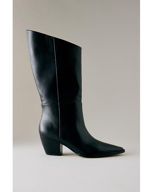 Matisse Black Edie Leather Asymmetric Boots