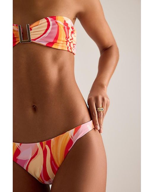 Away That Day Red Amalfi Bikini Bottoms