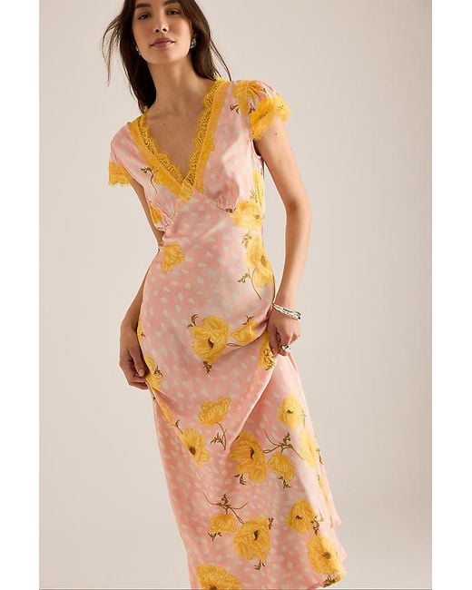 Never Fully Dressed Orange Poppy Olivia Maxi Dress
