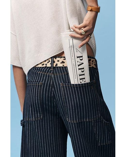 Pilcro Blue High-Rise Carpenter Barrel Jeans