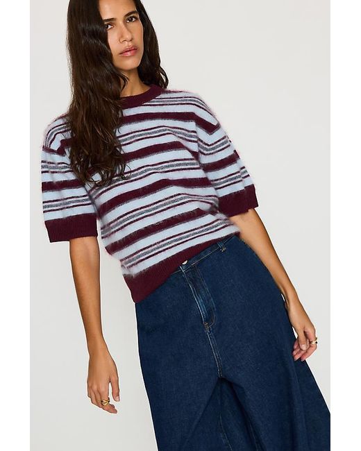 ALIGNE Blue Helen Brushed Wool Knitted Top