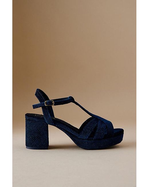 Esska Blue Charlie Heeled Sandals