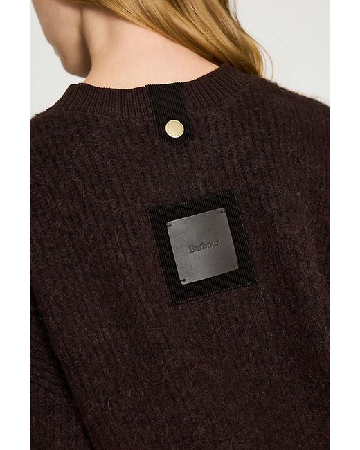 Barbour Brown Tanfield Wool-Blend Jumper