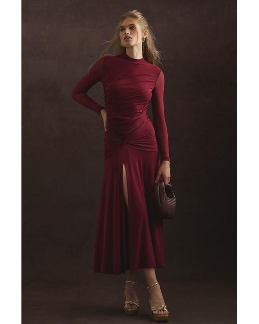 semi formal midi dress with sleeves URBAN BLOOM MIDI DRESS | CULT MIA