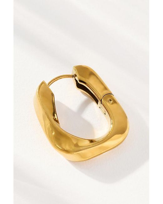 By Anthropologie Metallic Water-Resistant Classic Huggie Earrings