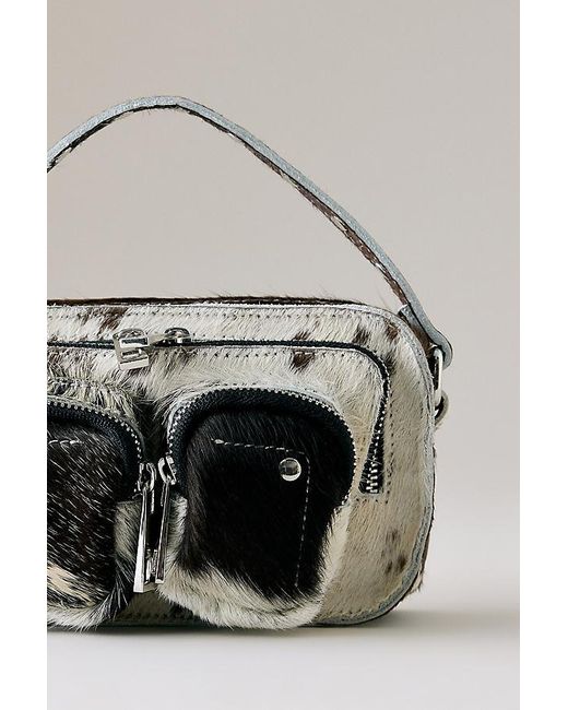 Nunoo Black Helena Cow Print Bag