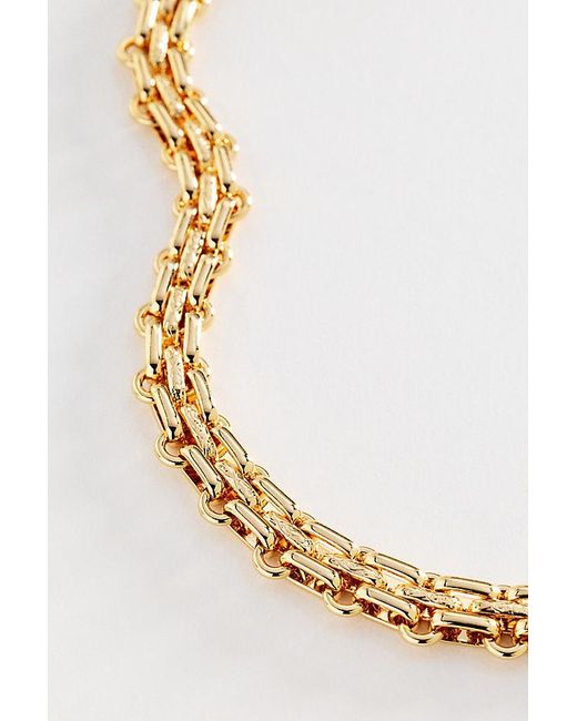 By Anthropologie Metallic Statement Chain Necklace