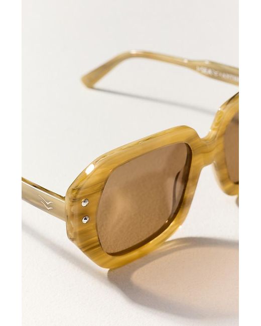 I-SEA Metallic Geometric Circle Sunglasses