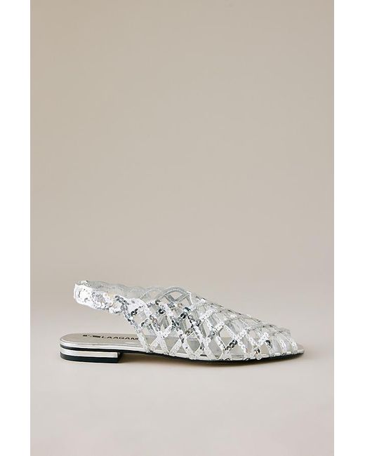 laagam Gray Lani Sequin Sandals