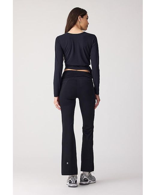 Anthropologie Blue Sweaty Betty Soft Flow Studio Long-Sleeve Top