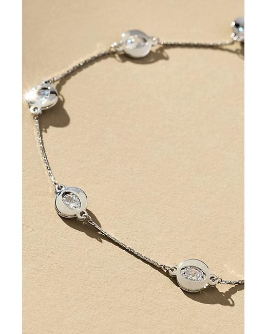 By Anthropologie Natural Delicate Crystal Necklace