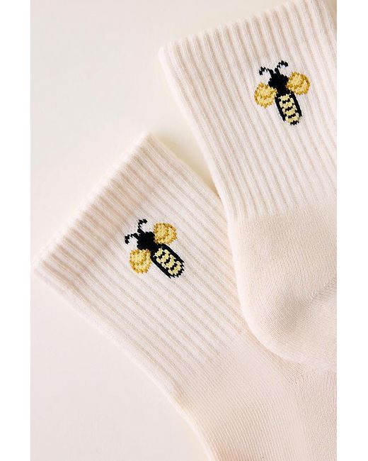 By Anthropologie Natural Icon Crew Socks