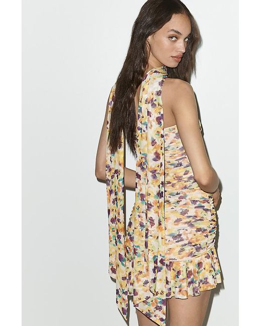 AFRM Natural Ineson Strapless Mini Dress