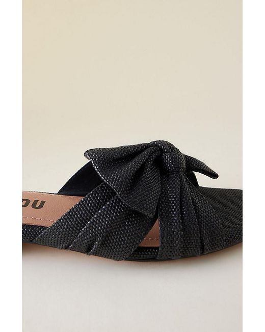 Bibi Lou Black Karsie Bow Sandals