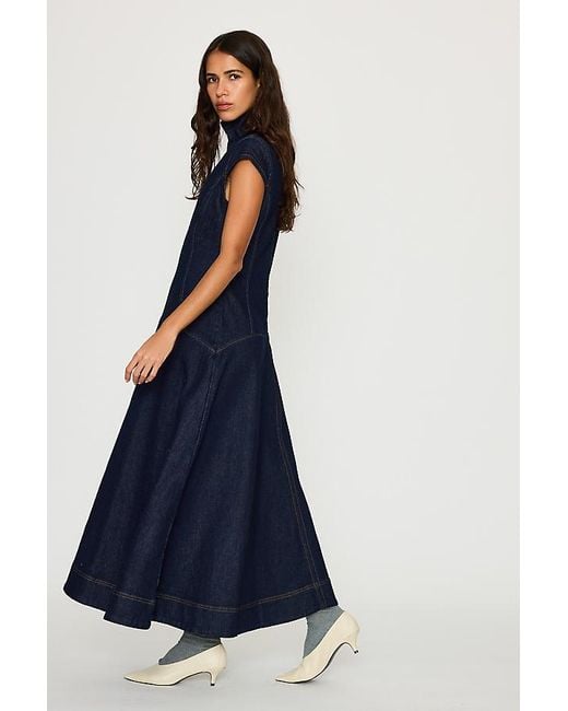 ALIGNE Blue Monroe Denim Maxi Dress