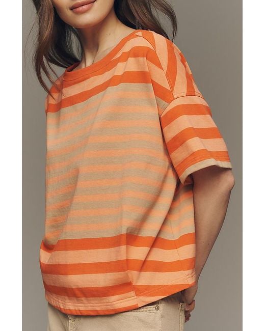 Maeve Multicolor Fisherman Stripe T-Shirt