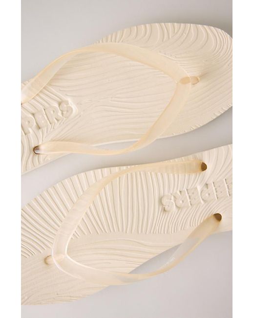 Sleeper Natural Tapered Transparent Flip Flops
