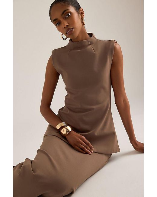 Odd Muse Natural Slim Maxi Skirt