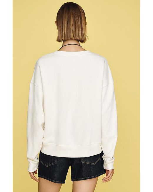 Maeve White Flag Sweatshirt
