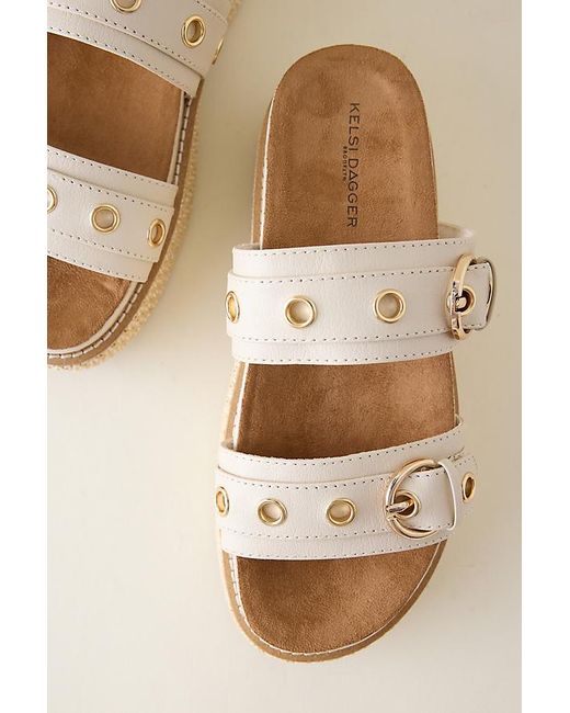 Kelsi Dagger Brooklyn Natural Penny Platform Sandals