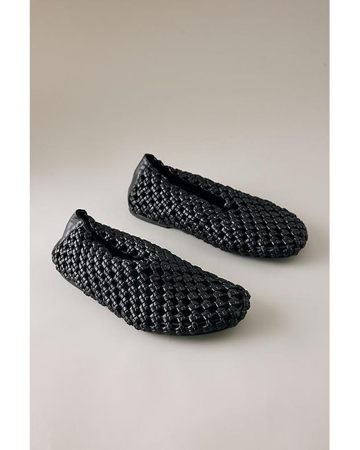 Matisse Black Woven Flats