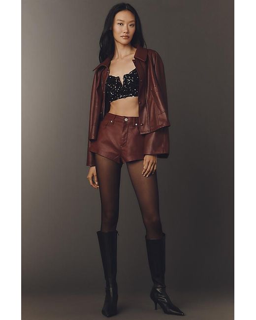 Anthropologie Gray Sequin Bralette