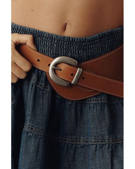 By Anthropologie Blue Low-Slung Belt