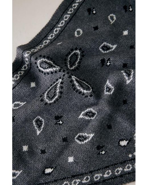By Anthropologie Multicolor Knitted Triangle Bandana Headscarf