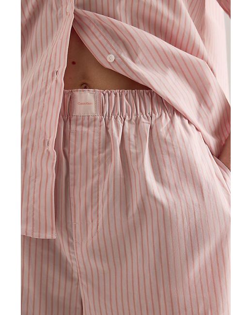 Calvin Klein Pink Short-Sleeve Shirt Pyjama Set