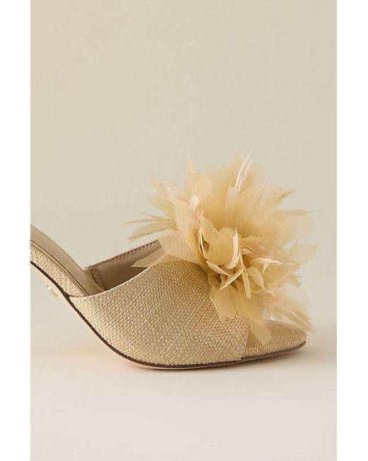 Sam Edelman Natural Jace Embellished Mule Heels