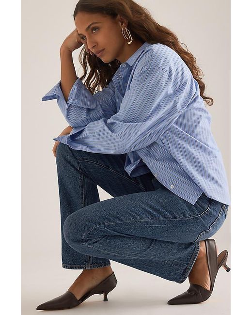 Pistola Blue Bri High-Rise Slim Straight-Leg Jeans