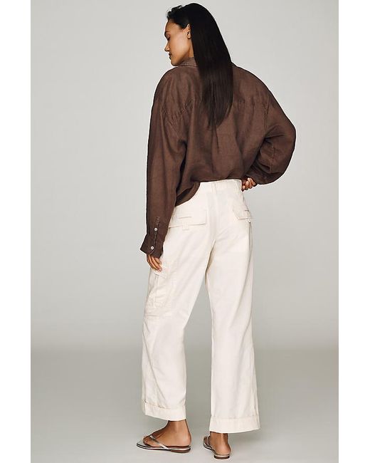 Pilcro White Cade Utility Chino Trousers