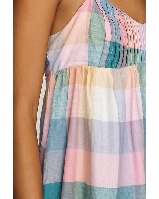 Anthropologie Multicolor Maeve Linen Tie-Back Maxi Dress
