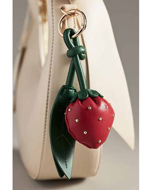 Melie Bianco Red Fruit Bag Charm