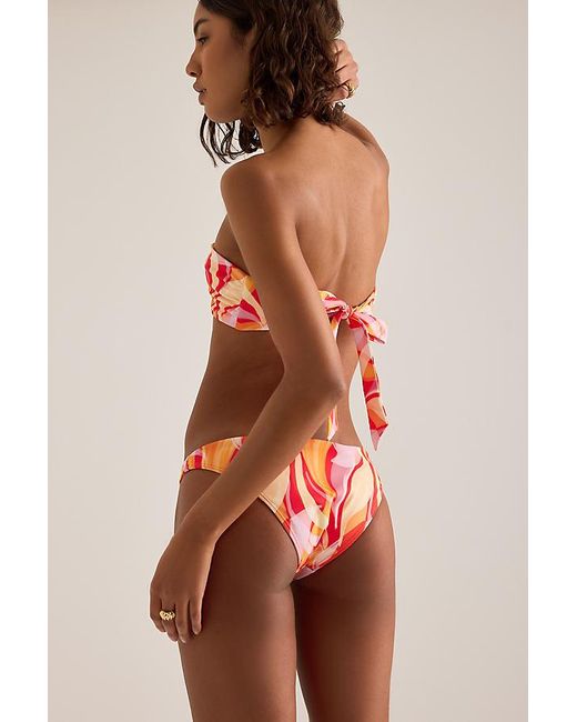 Away That Day Red Amalfi Bikini Bottoms