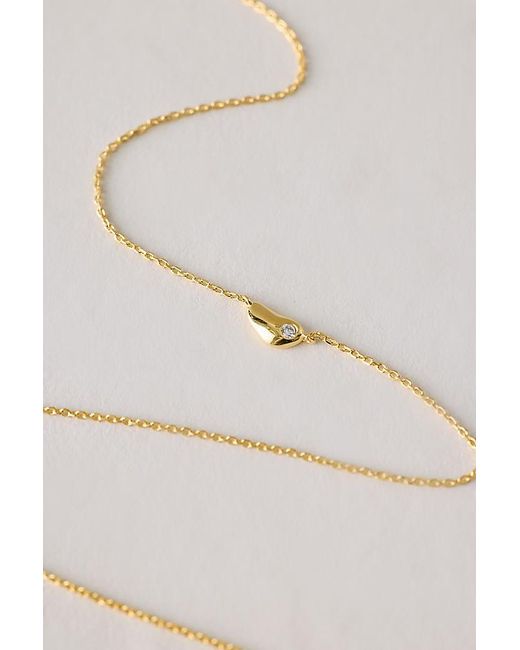 Pdpaola Natural Plated Delta Necklace