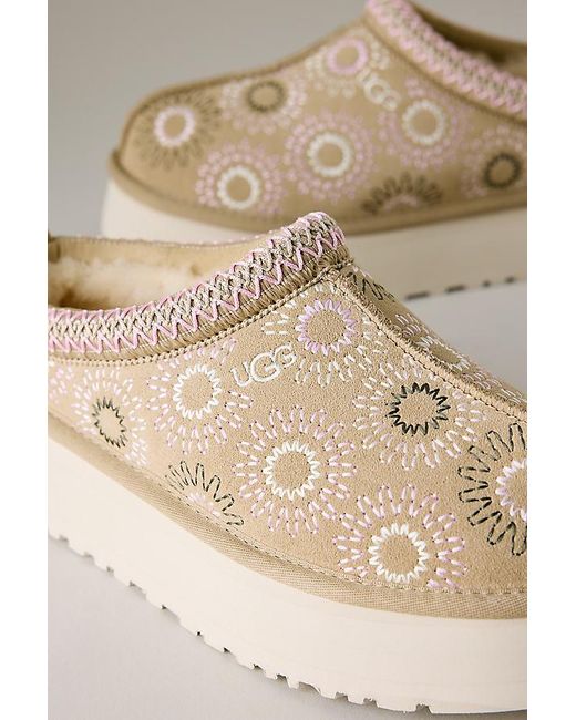 Ugg Natural Tazz Sun Stitch Slippers