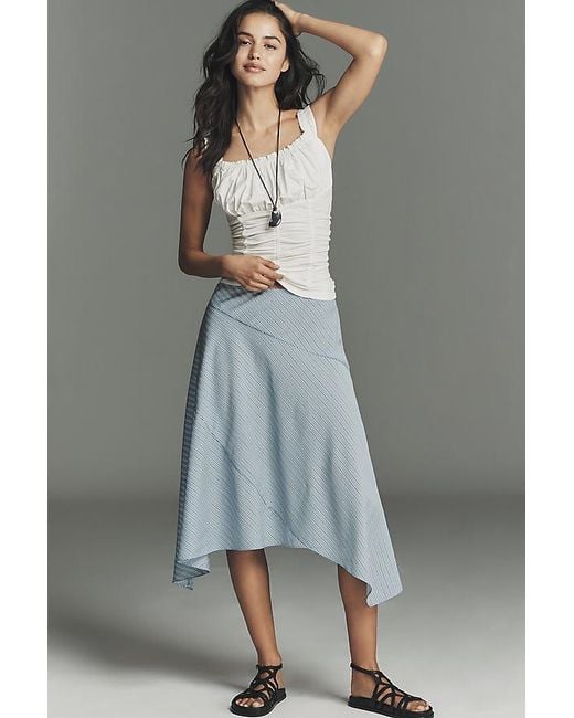 Maeve Gray Cassis Ruched Cami