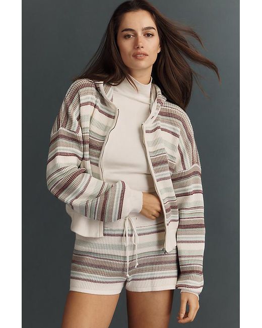 Daily Practice Natural Thermal Zip-Up Cardigan