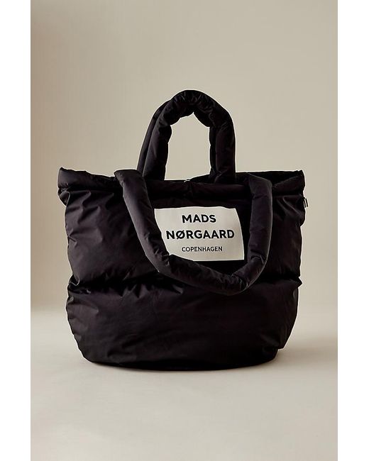 Mads Nørgaard Recycle Puffer Tote Bag in Black Lyst UK