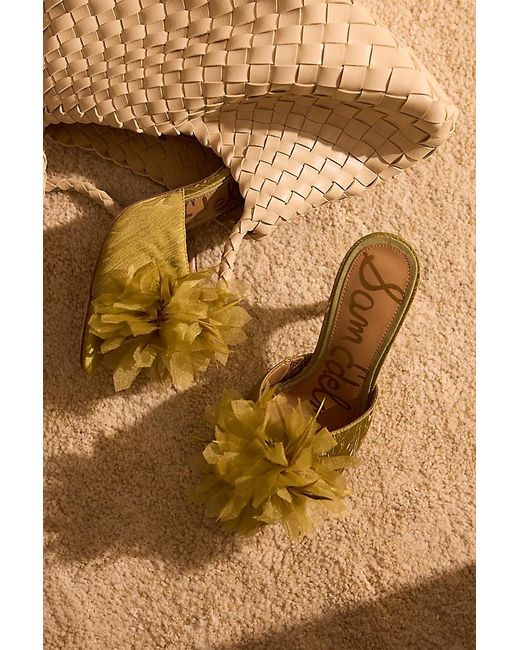 Sam Edelman Natural Jace Embellished Mule Heels