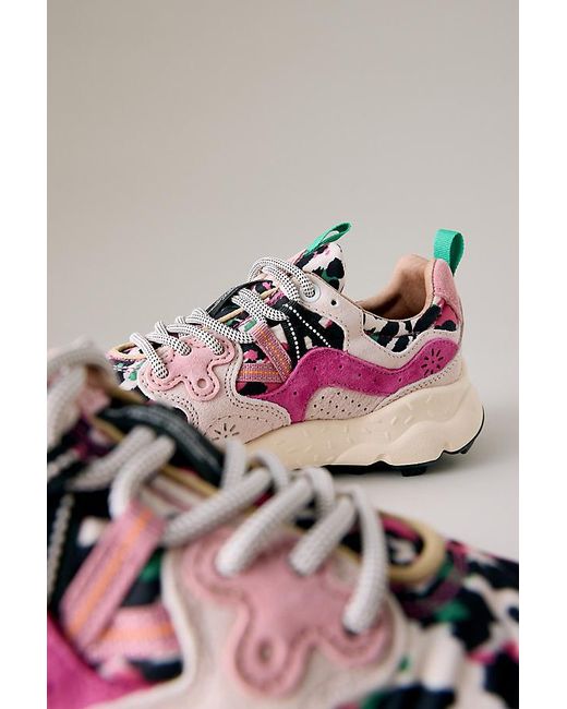 Flower Mountain Pink Yamano 3 Trainers