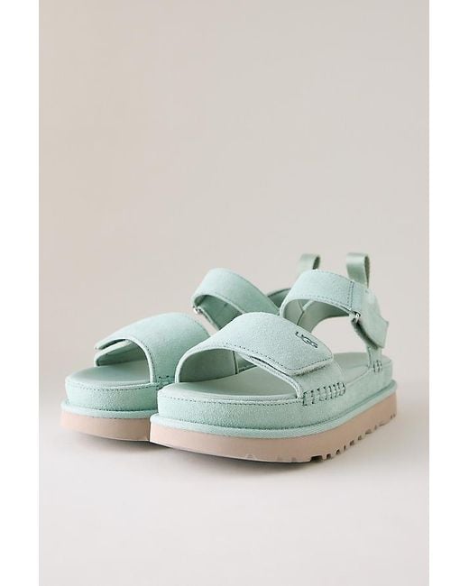 Ugg Green Goldenstar Suede Strap Sandals