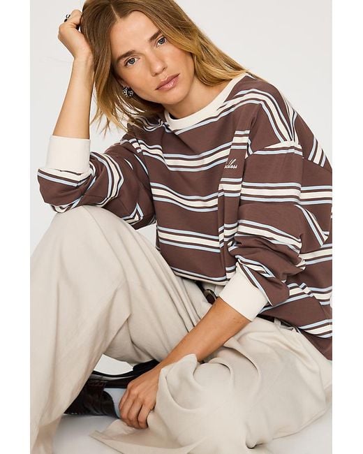 4th & Reckless Natural Shayla Stripe Top